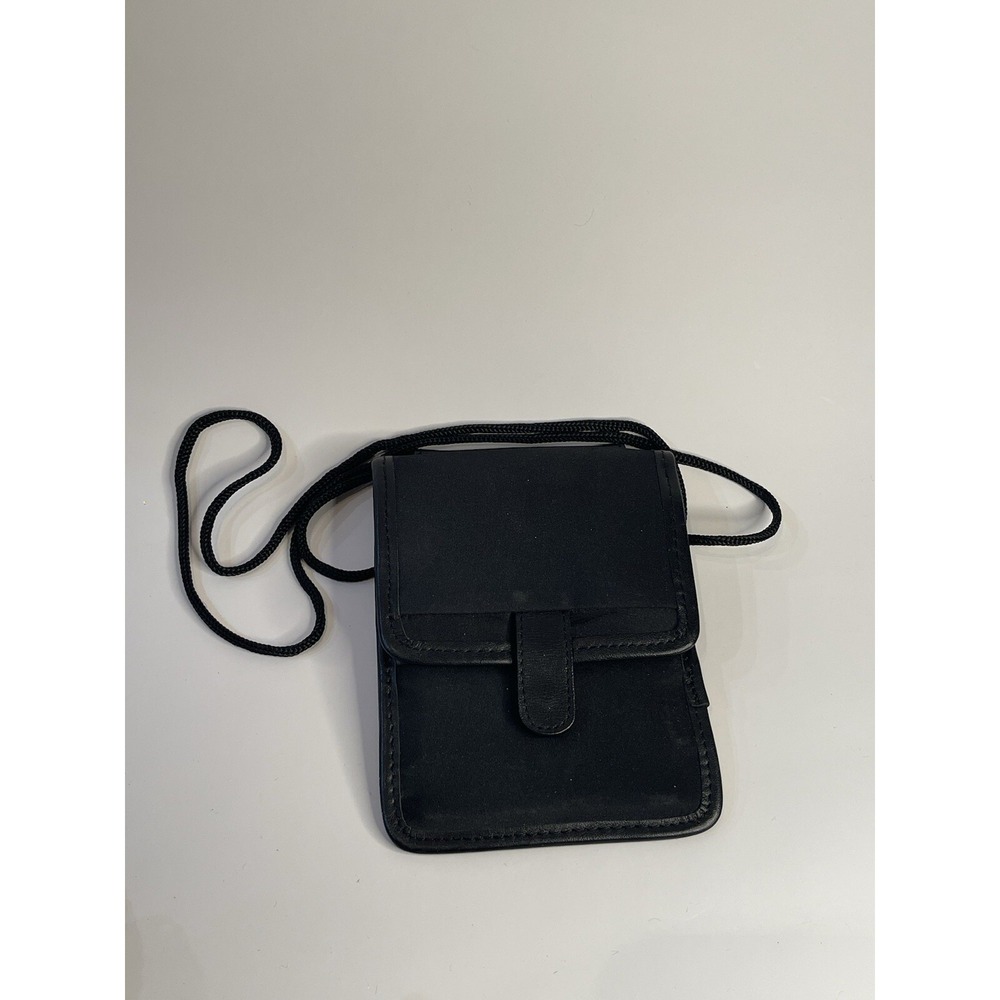Tavelon Black ID Neck Carry Case Purse